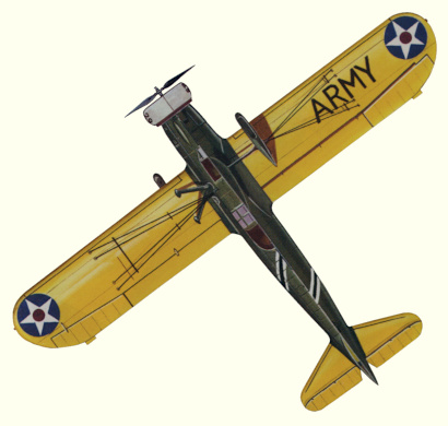 Plan d'un Curtiss A-12 (origine : Fighters between the wars 1919-1939 - Kenneth Munson)