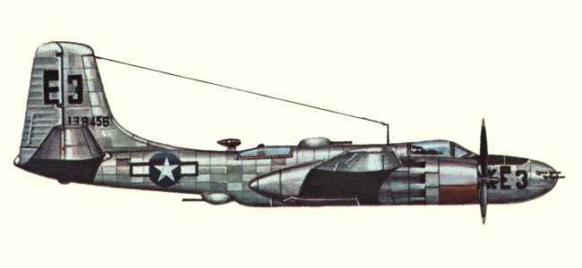 Vue d'un A-26B Invader (origine : Bombers 1939-1945 - Kenneth Munson)