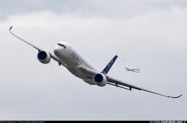 Vue d'un A350-941 (photo : David Cherkasova)