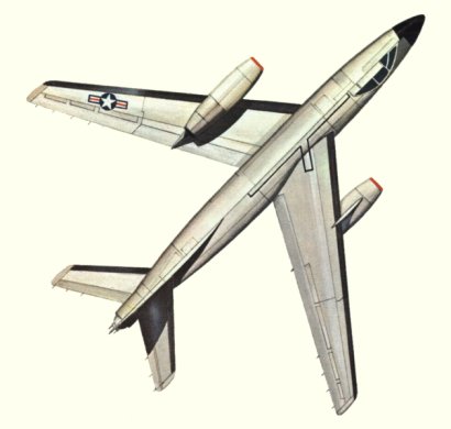Plan d'un A-3B de l'U.S. Navy (origine : Bombers, encyclopaedia of world aircraft - Kenneth Munson)