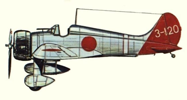 Vue d'un A5M4 (origine : Fighters 1939-1945 - Kenneth Munson)