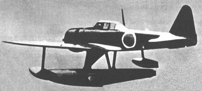 Vue d'un A6M2-N (photo : Jane's fighting aircraft of World War II)