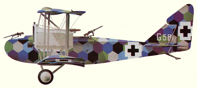 Vue d'un biplan A.E.G. G.IV