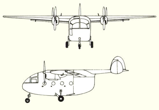 Plans d'un Miles Aerovan