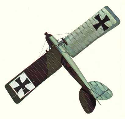Plan d'un biplan de reconnaissance Albatros C.III (origine : Bombers 1914-1919 - Kenneth Munson)