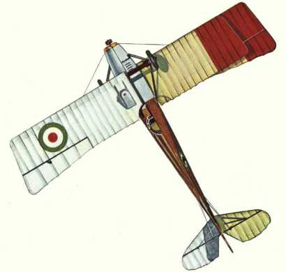 Plan d'un biplan Ansaldo S.V.A.5 (origine : Bombers 1914-1919 - Kenneth Munson)