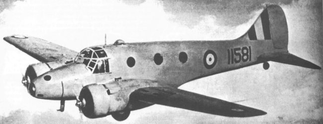 Vue d'un Anson V (photo : Jane's fighting aircraft of World War II)