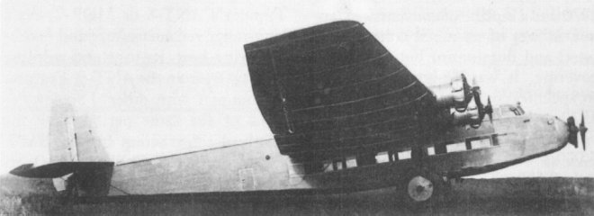 Vue de l'ANT-14 (photo : Soviet Aircraft and Aviation 1917-1941, Wim H Schoenmaker)