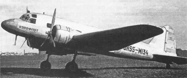 Vue de l'ANT-35 URSS-M134 (photo : Soviet Aircraft and Aviation 1917-1941, John Stroud)
