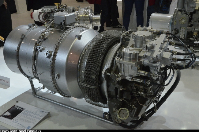 Vue d'un turbopropulseur Ardiden 3 (photo : JN Passieux, Salon du Bourget 2015)