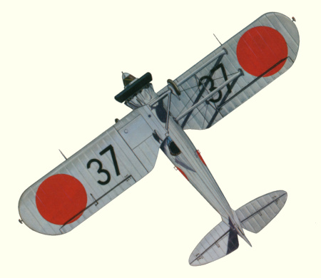 Plan d'un chasseur Army Type 91 (origine : Fighters between the wars 1919-1939 - Kenneth Munson)