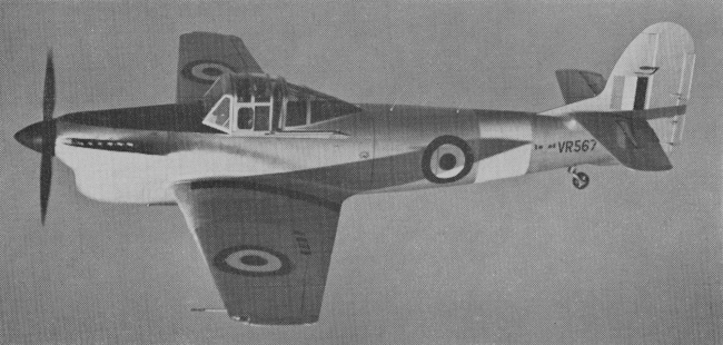 Vue d'un Athena T. Mk. 2 (photo : Aircraft of the Royal Air Force 1918-57 - Owen Thetford)