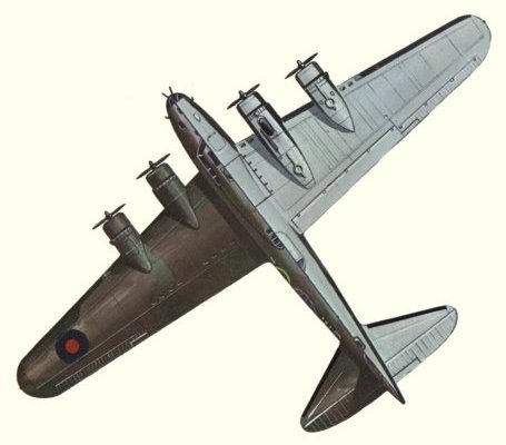 Plan d'un B-17C du Bomber Command de la R.A.F. (origine : Bombers 1939-1945 - Kenneth Munson)
