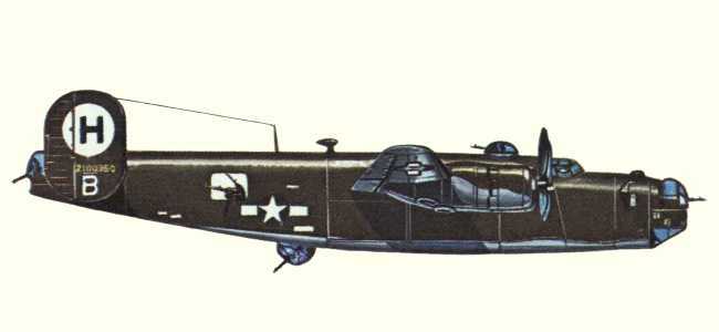 Vue d'un B-24J-95-CO (origine : Bombers 1939-1945 - Kenneth Munson)