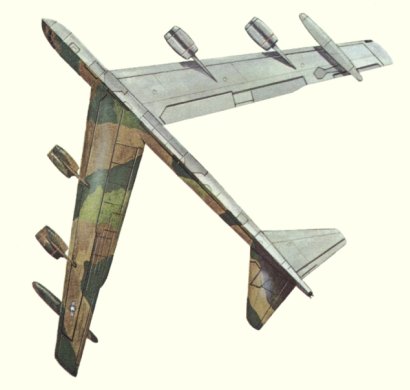 Plans d'un B-52G (origine : Bombers, encyclopaedia of world aircraft - Kenneth Munson)