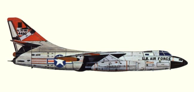 Vue d'un RB-66BC Destroyer (origine : Bombers, encyclopaedia of world aircraft - Kenneth Munson)