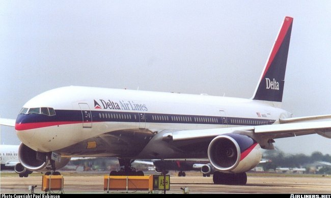 Vue d'un 777-232ER Delta Airlines (photo : (photo : Paul Robinson)