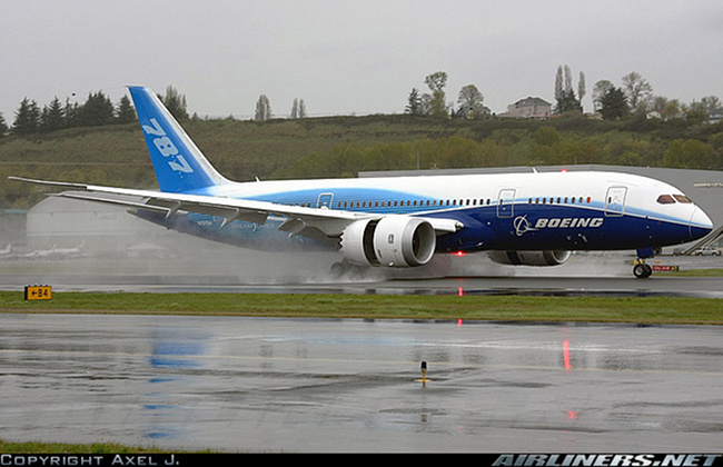 Vue d'un 787-8 (photo : Axel Juengerich)