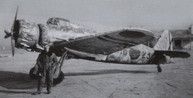 Vue d'un Breda Ba.65 des Forces Nationalistes (photo : Air War over Spain - Canario Azaola)