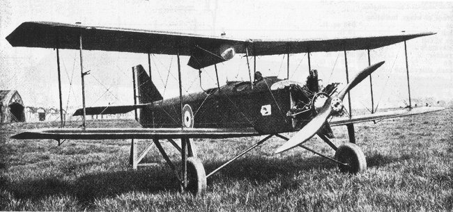 Vue d'un biplan d'entraînement B.A.T. Baboon (photo : Jane's fighting aircraft of World War I John W.R. Taylor)