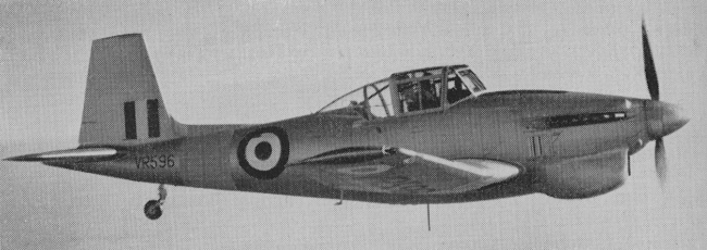Vue d'un Balliol T. 2 (photo : Aircraft of the Royal Air Force 1918-57 - Owen Thetford)