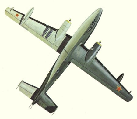 Plan d'un Be-6 (origine : Bombers, encyclopaedia of world aircraft - Kenneth Munson)