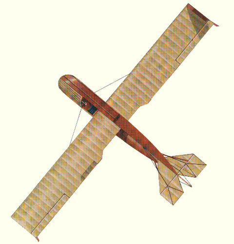 Plan d'un hydravion Benoist Type XIV (origine : Flying Boats and Seaplanes since 1910 - Kenneth Munson)
