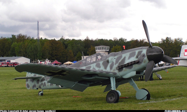 Vue d'un Messerschmitt Bf 109G-6 (photo : Artur Jarosz - Warsaw Aviation Photography)