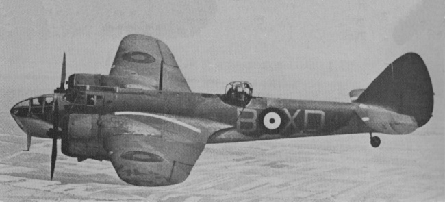 Vue d'un Blenheim IV (photo : Aircraft of the Royal Air Force 1918-57 - Owen Thetford)