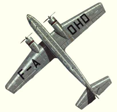 Plan du Bloch 220 Auvergne (origine : Airliners between the wars 1919-1939 - Kenneth Munson)
