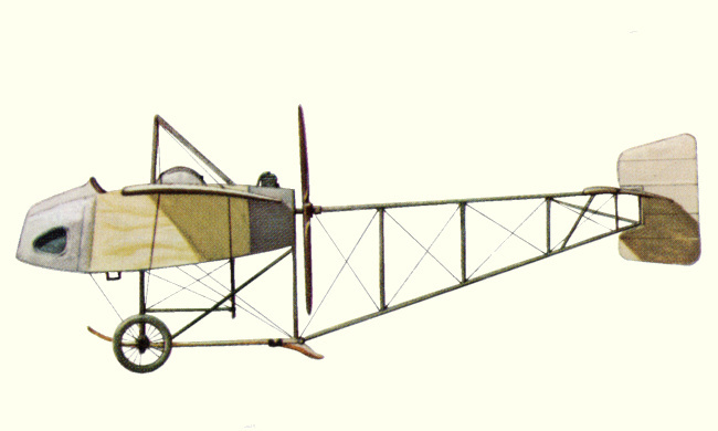 Vue d'un Borel monoplan (origine : Pioneer Aircraft 1903-1914 - Kenneth Munson)
