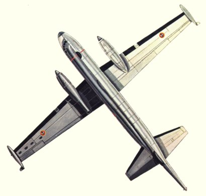 Plan du troisième prototype de l'Atlantic (origine : Bombers, encyclopaedia of world aircraft - Kenneth Munson)