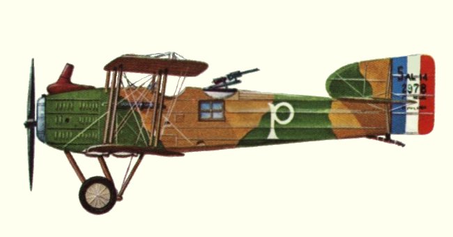 Vue de la version bombardier Br.14B.2 (origine : Bombers 1914-1919 - Kenneth Munson)