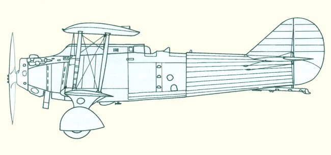 Plan d'un Breguet 19 (plan d'origine : Encyclopedia of Flight 1848-1939 - J. Batchelor, M.V. Lowe)