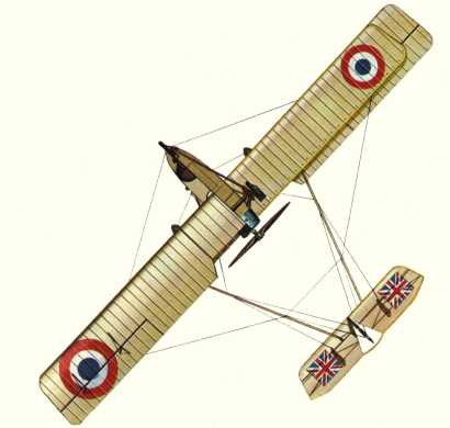 Plan d'un Breguet Br.M5 (origine : Bombers 1914-1919 - Kenneth Munson)