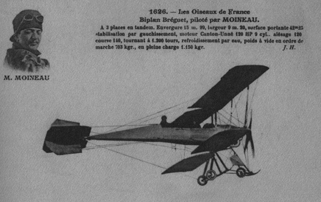 Vue d'un Breguet U2 (photo : René Moineau, aviateur et inventeur - Jean-Louis Moineau)