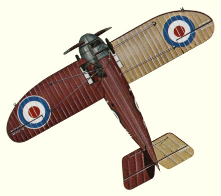 Plan d'un Bristol M.1C (origine : Fighters 1914-1919 - Kenneth Munson)