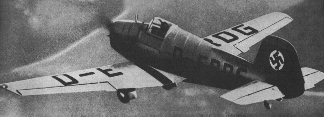 Vue d'un Bücker 182C (photo : Jane's fighting aircraft of World War II)