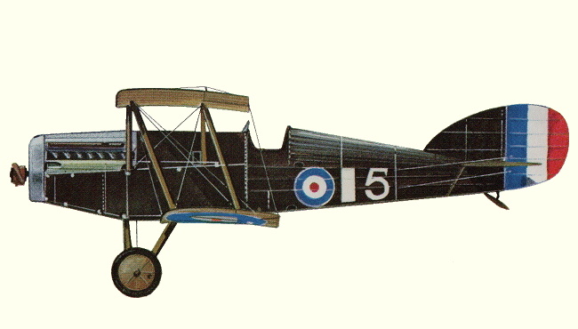 Vue d'un chasseur Martinsyde F.4 Buzzard (origine : Fighters 1914-1919 - Kenneth Munson)