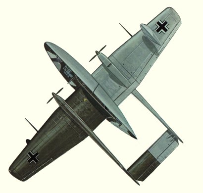 Plan d'un Bv 138C-1 (origine : Bombers 1939-1945 - Kenneth Munson)