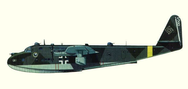 Vue d'un Bv 222A (origine : Flying Boats and Seaplanes since 1910 - Kenneth Munson)