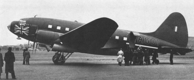Vue du prototype CW-20 St Louis (photo : Pictorial History of BOAC and Imperial Airways Kenneth Munson - BOAC)