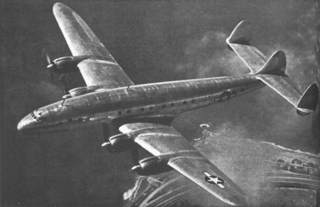Vue d'un Lockheed C-69 (photo : Jane's fighting aircraft of World War II)