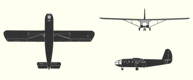 Plans d'un planeur de transport CG-13A (photo : Jane's fighting aircraft of World War II)
