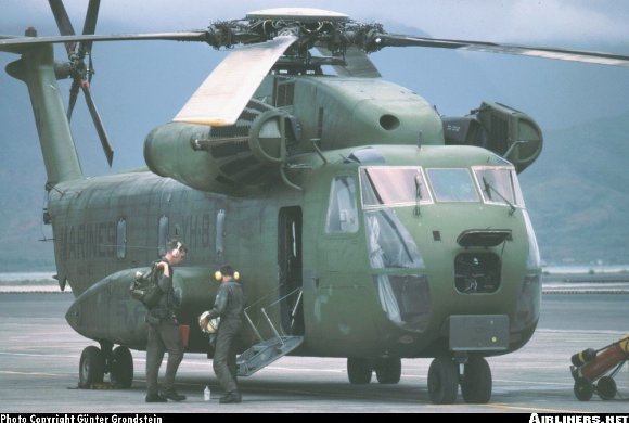 Vue d'un CH-53D (photo : Günter Grondstein)