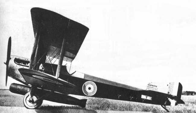 Vue d'un biplan Sopwith Cuckoo (photo : Jane's fighting aircraft of World War I John W.R. Taylor)