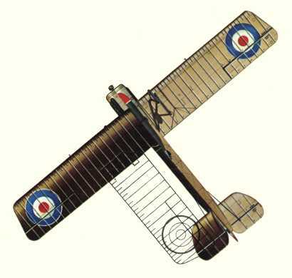Plan d'un biplan Sopwith Cuckoo (origine : Bombers 1914-1919 - Kenneth Munson)