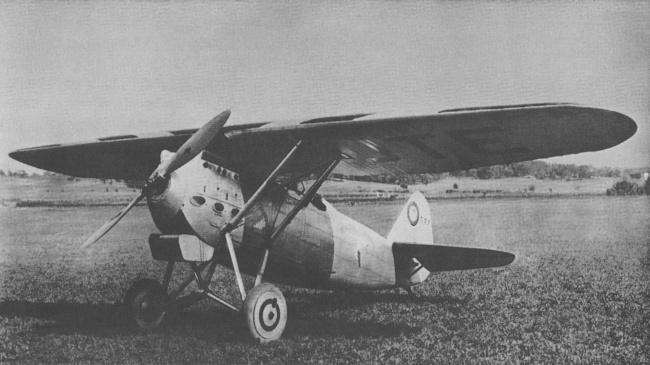 Vue d'un chasseur D.27 (origine : Encyclopédie des Avions Militaires du Monde - Enzo Angelucci)