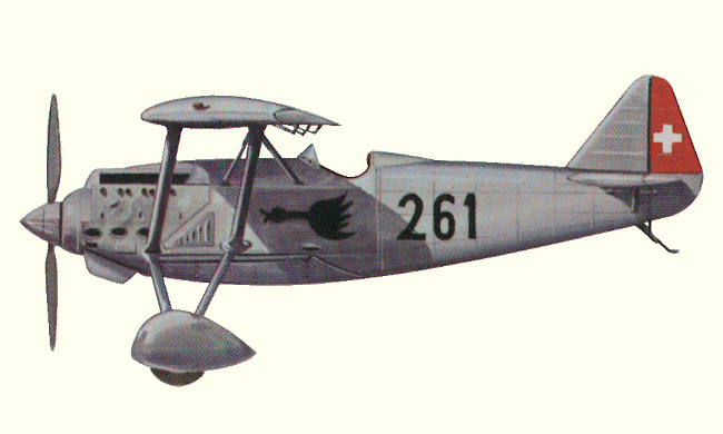 Vue d'un Dewoitine D.27C.1 (origine : Fighters 1914-1919 - Kenneth Munson)