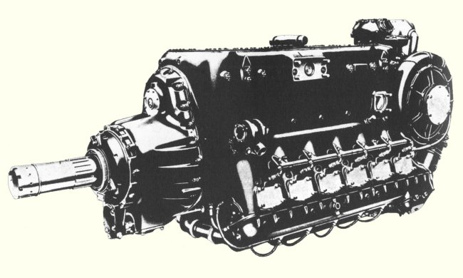 Vue d'un moteur Daimler-Benz DB 603A (photo : Jane's fighting aircraft of World War II)